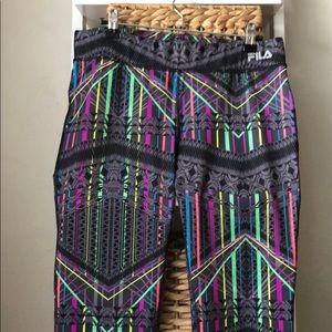 Fila Sport - Neon Running Leggings / Spandex